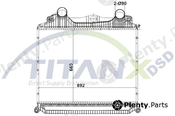 TitanX IC139004 — Charge Air Cooler