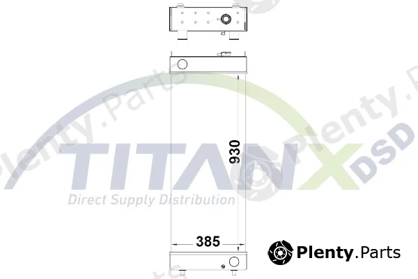 TitanX RD509058 — Radiator, engine cooling