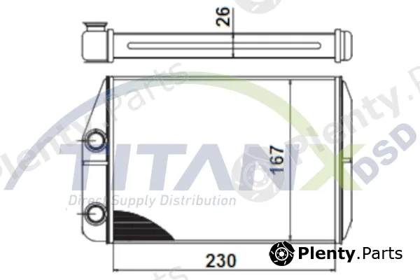 TitanX HT359008 — Heat Exchanger, interior heating