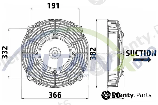TitanX EF909008 — Fan, engine cooling