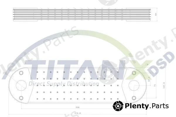 TitanX OX129002 — Oil Cooler, engine oil