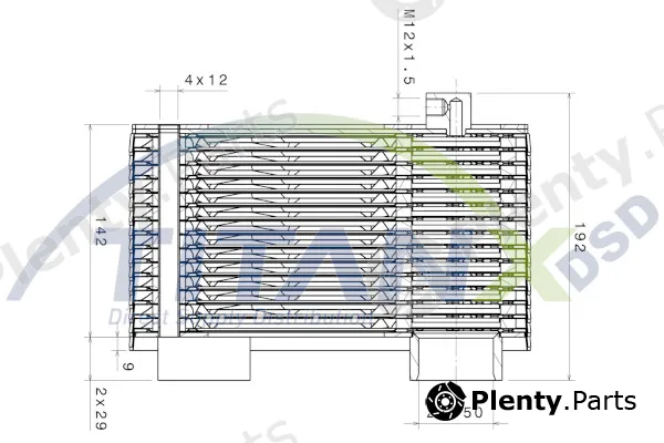 TitanX OX809002 — Oil Cooler, engine oil