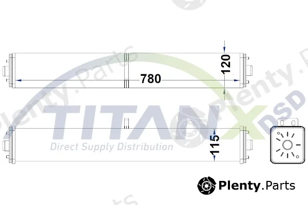 TitanX RD509052 — Radiator, engine cooling