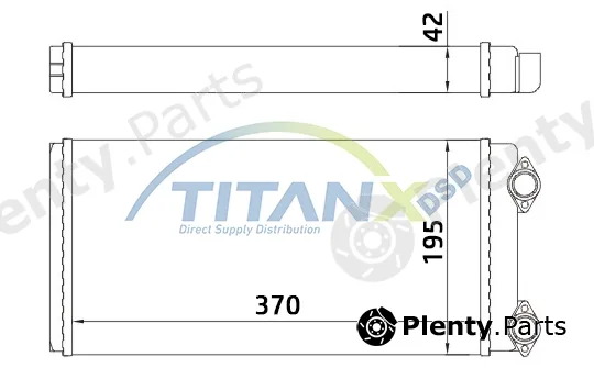 TitanX HT139002 — Heat Exchanger, interior heating