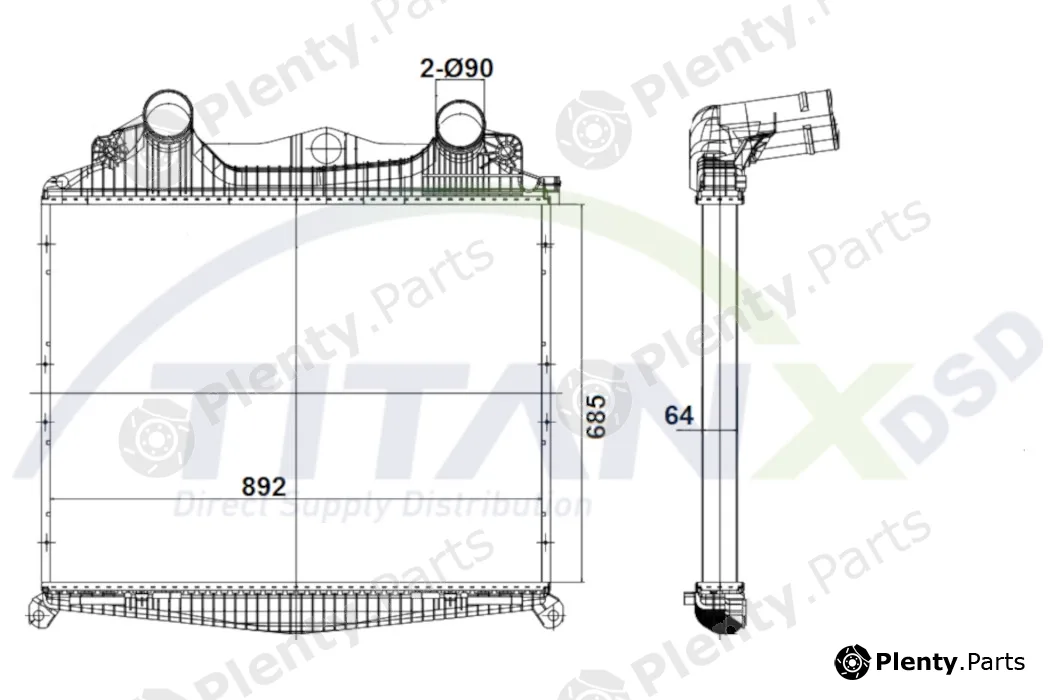 TitanX IC139002 — Charge Air Cooler