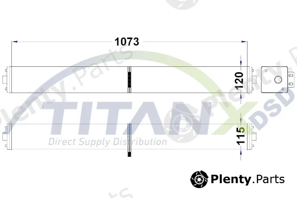TitanX RD509045 — Radiator, engine cooling