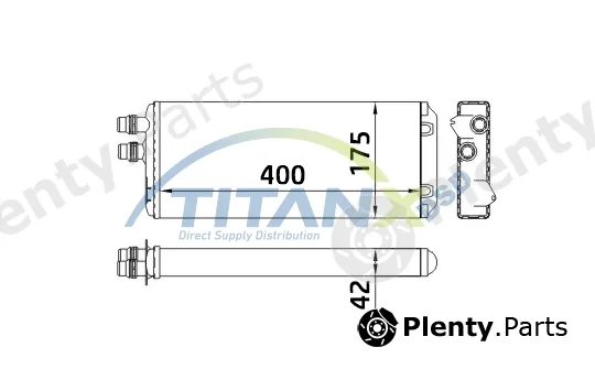 TitanX HT159004 — Heat Exchanger, interior heating
