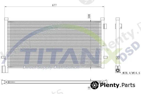 TitanX CD129005 — Condenser, air conditioning