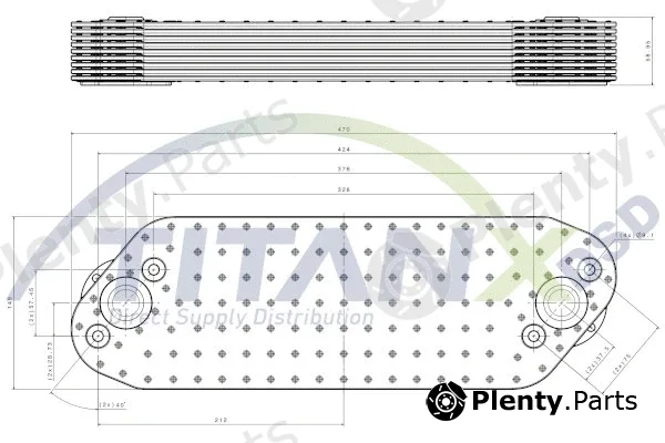 TitanX OX129007 — Oil Cooler, engine oil