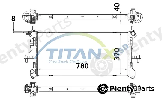 TitanX RD359028 — Radiator, engine cooling