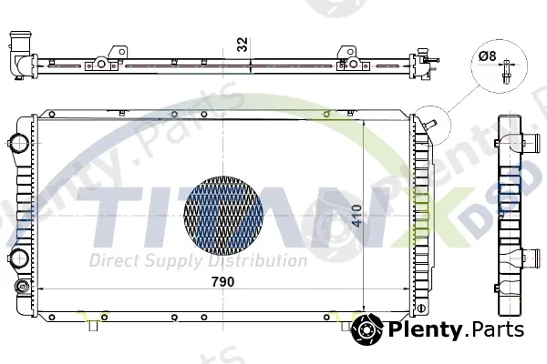 TitanX RD359011 — Radiator, engine cooling