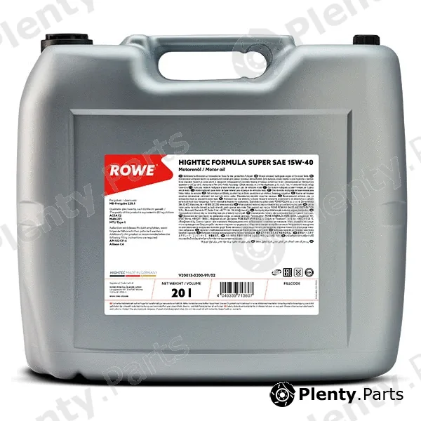 Rowe 20013-0200-99 — Engine Oil HIGHTEC FORMULA SUPER SAE 15W-40 (20013)