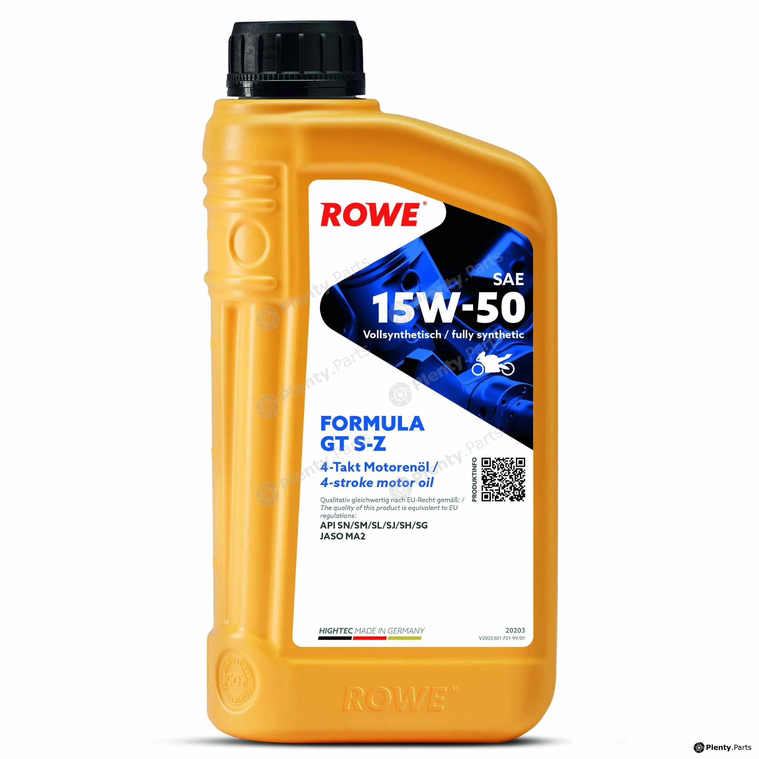 Rowe 20203-0010-99 — Engine Oil HIGHTEC FORMULA GT SAE 15W-50 S-Z (20203)