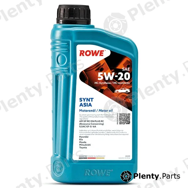 Rowe 20359-0010-99 — Engine Oil HIGHTEC SYNT ASIA SAE 5W-20 (20359)
