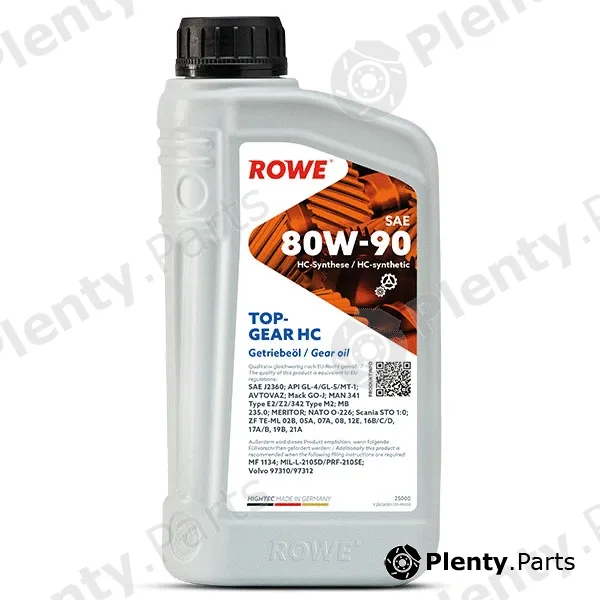 Rowe 25000-0010-99 — Transmission Oil HIGHTEC TOPGEAR SAE 80W-90 HC (25000)