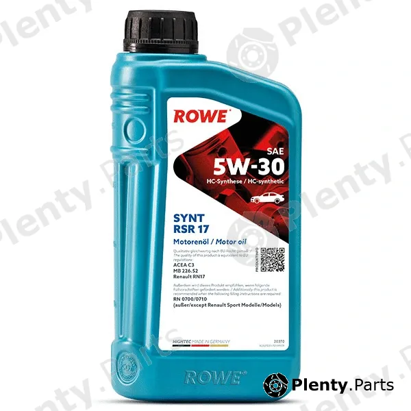 Rowe 20370-0010-99 — Engine Oil HIGHTEC SYNT RSR 17 SAE 5W-30 (20370)