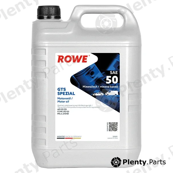 Rowe 20091-0050-99 — Engine Oil HIGHTEC GTS SPEZIAL SAE 50 (20091)