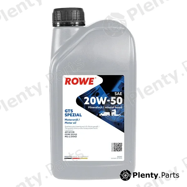 Rowe 20042-0010-99 — Engine Oil HIGHTEC GTS SPEZIAL SAE 20W-50 (20042)