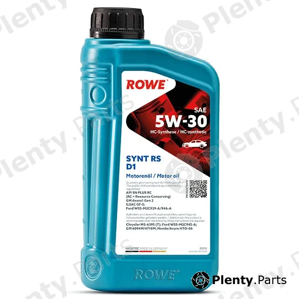 Rowe 20212-0010-99 — Engine Oil HIGHTEC SYNT RS D1 SAE 5W-30 (20212)