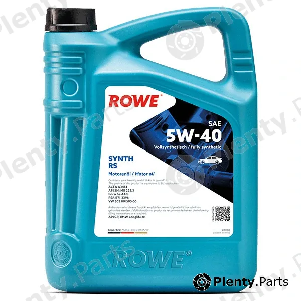 Rowe 20001-0040-99 — Engine Oil HIGHTEC SYNTH RS SAE 5W-40 (20001)