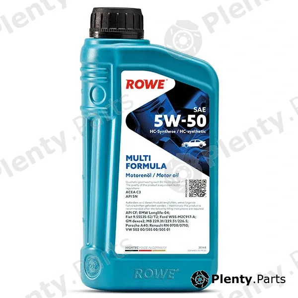 Rowe 20148-0010-99 — Engine Oil HIGHTEC MULTI FORMULA SAE 5W-50 (20148)