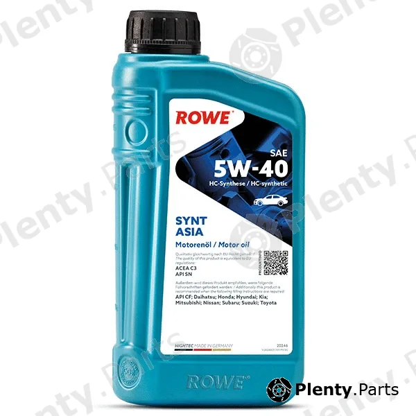 Rowe 20246-0010-99 — Engine Oil HIGHTEC SYNT ASIA SAE 5W-40 (20246)