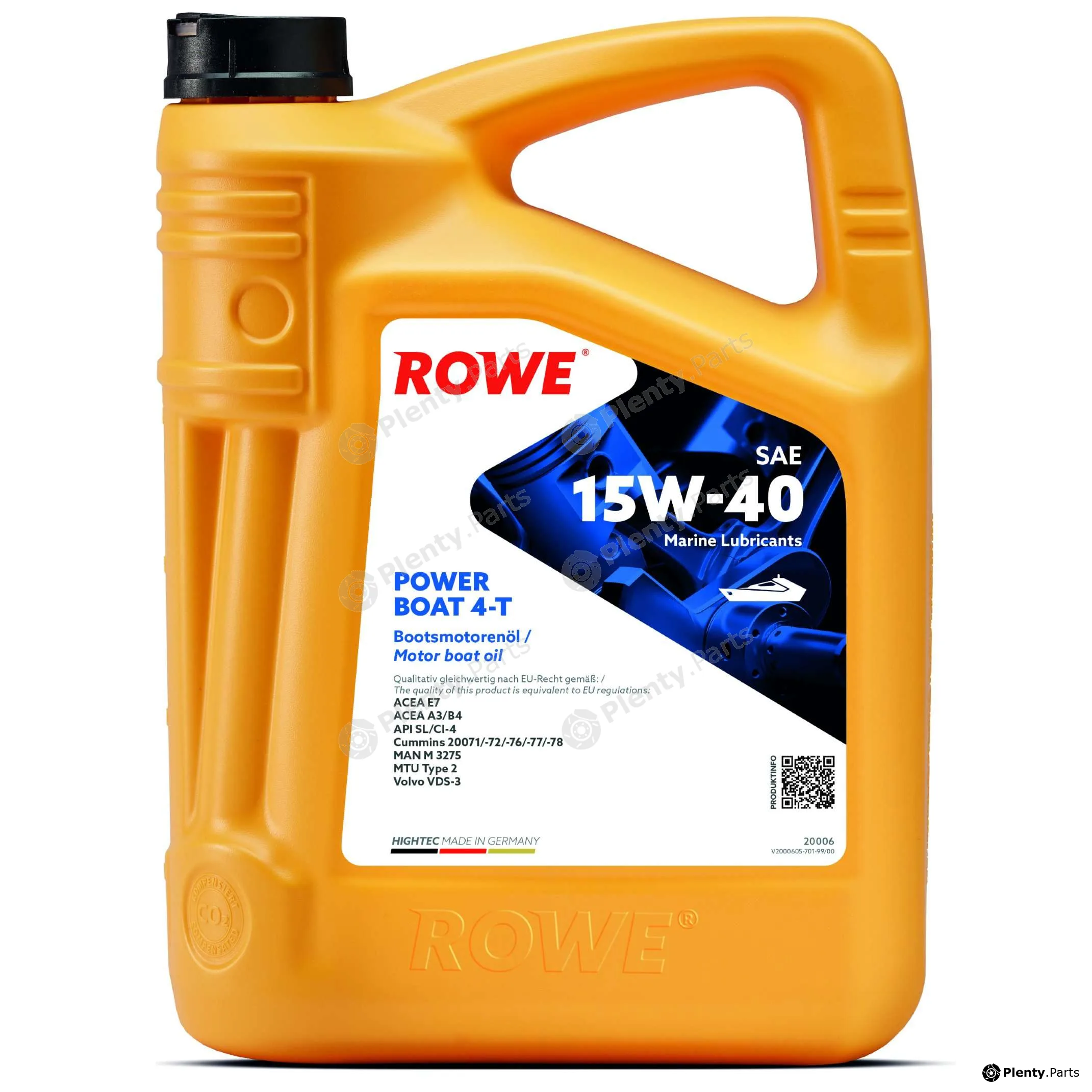 Rowe 20006-0050-99 — Engine Oil HIGHTEC POWER BOAT 4-T SAE 15W-40 (20006)