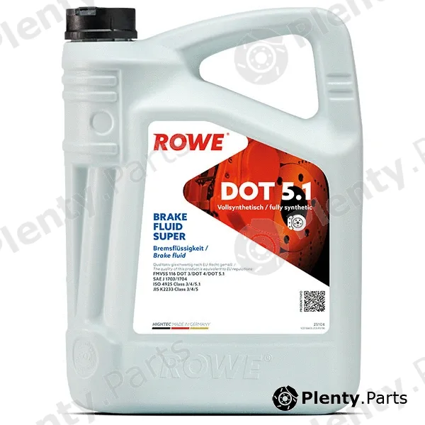 Rowe 25104-0050-99 — Brake Fluid HIGHTEC BRAKE FLUID SUPER DOT 5.1 (25104)