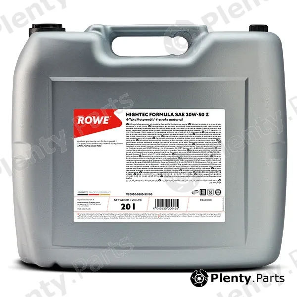 Rowe 20050-0200-99 — Engine Oil HIGHTEC FORMULA SAE 20W-50 Z (20050)