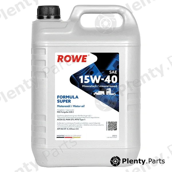 Rowe 20013-0050-99 — Engine Oil HIGHTEC FORMULA SUPER SAE 15W-40 (20013)