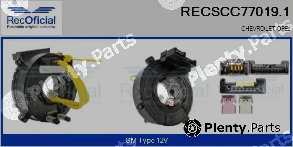 Recoficial RECSCC77019.1 — Clockspring, airbag