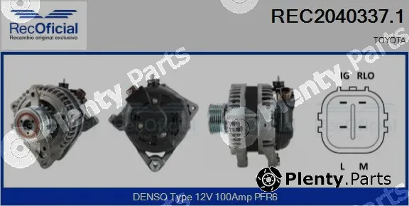 Recoficial REC2040337.1 — Alternator