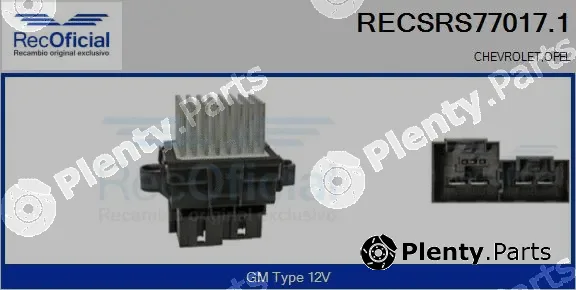 Recoficial RECSRS77017.1 — Resistor, interior blower