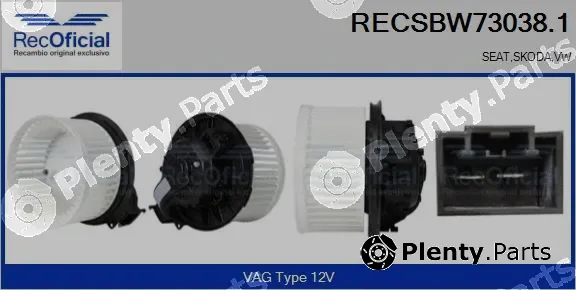 Recoficial RECSBW73038.1 — Interior Blower