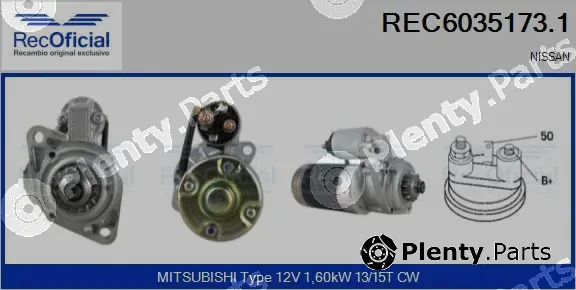 Recoficial REC6035173.1 — Starter