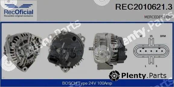 Recoficial REC2010621.3 — Alternator