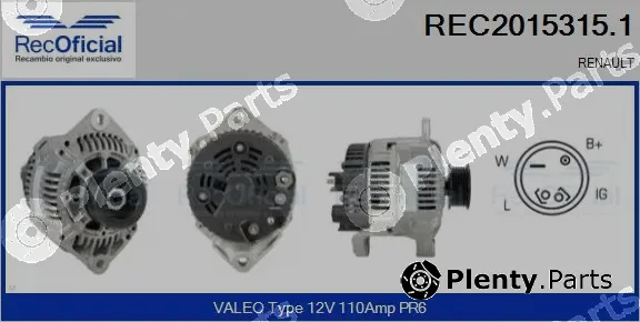 Recoficial REC2015315.1 — Alternator