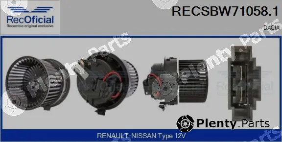 Recoficial RECSBW71058.1 — Interior Blower