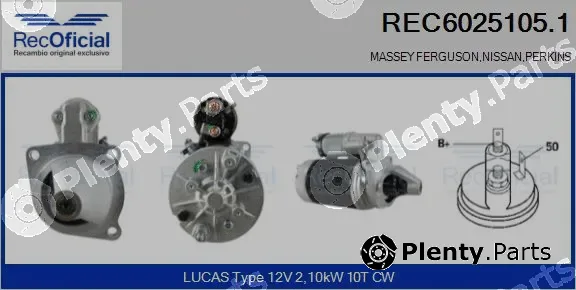Recoficial REC6025105.1 — Starter