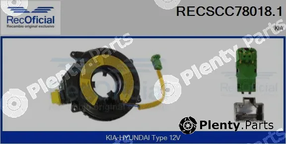 Recoficial RECSCC78018.1 — Clockspring, airbag