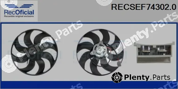 Recoficial RECSEF74302.0 — Fan, engine cooling
