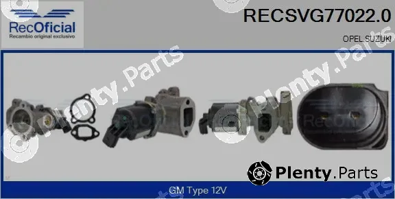 Recoficial RECSVG77022.0 — EGR Valve