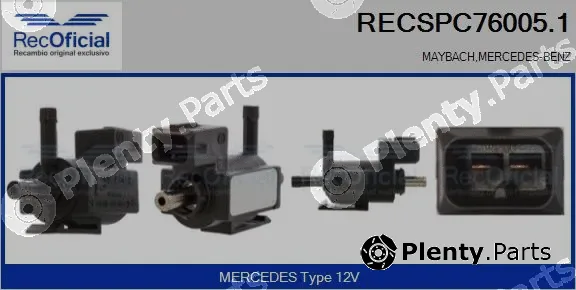 Recoficial RECSPC76005.1 — Pressure Converter, exhaust control