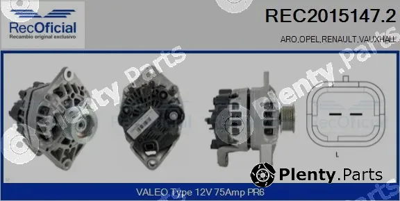 Recoficial REC2015147.2 — Alternator