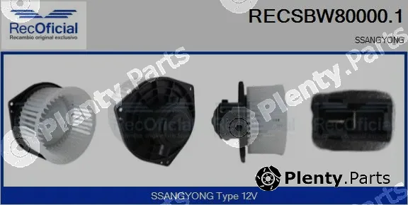 Recoficial RECSBW80000.1 — Interior Blower