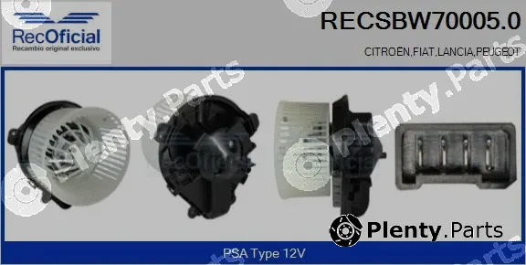 Recoficial RECSBW70005.0 — Interior Blower