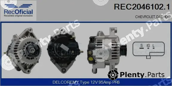 Recoficial REC2046102.1 — Alternator