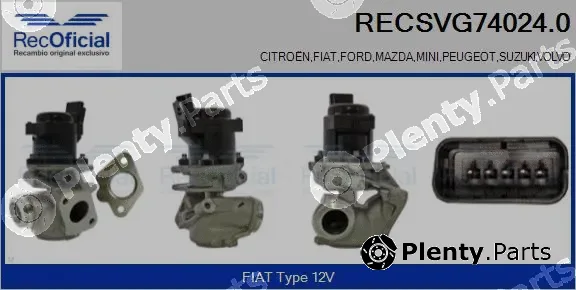 Recoficial RECSVG74024.0 — EGR Valve