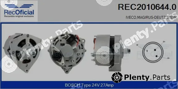 Recoficial REC2010644.0 — Alternator