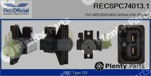 Recoficial RECSPC74013.1 — Pressure Converter, exhaust control